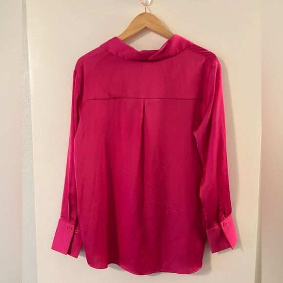 Maison d'Amelie Paris Pink Button Up Blouse Medium - Picture 2 of 5